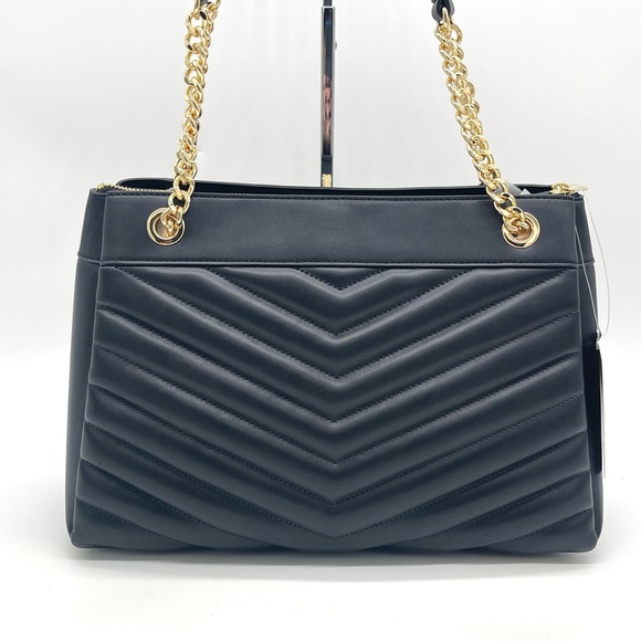 Michael Kors Black Quilted Whitney Shoulder Tote Bag - Picture 4 of 9